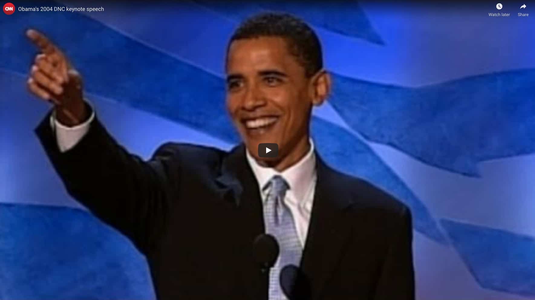 obama 2004 speech essay